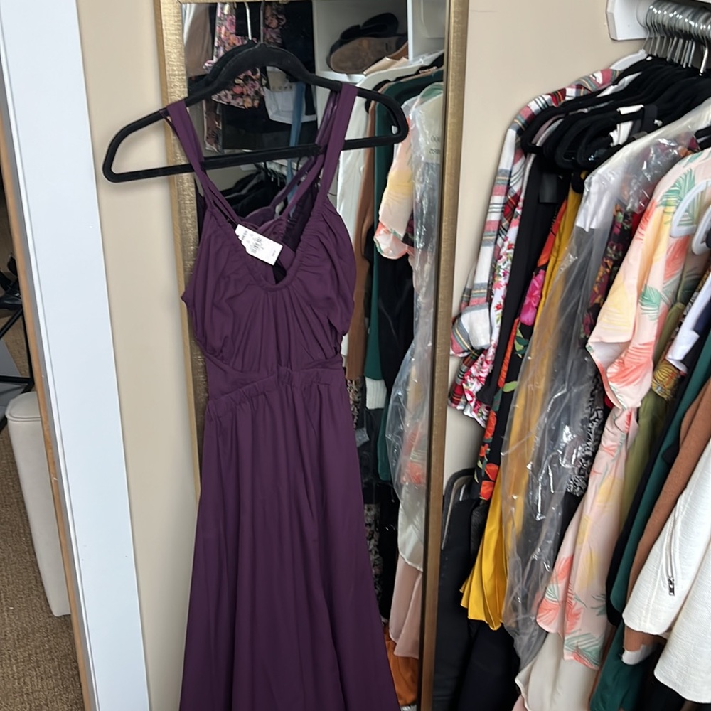 Express cut out Grecian style gown